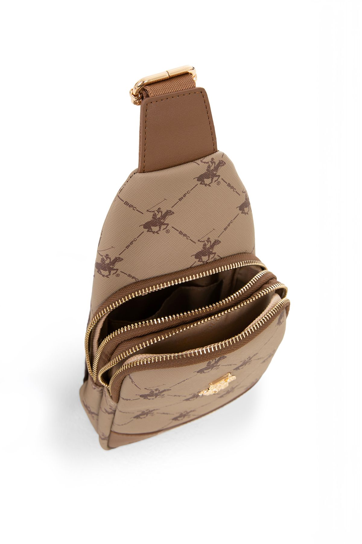Beverly Hills Polo Club-حقيبة كروس نسائية بلون مينك فاتح - 05BHPC109 5