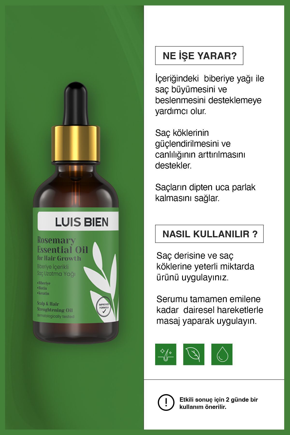 Luis Bien-Rosemary Oil anD Black Garlic Oil - Hair Loss anD Nourishing 5