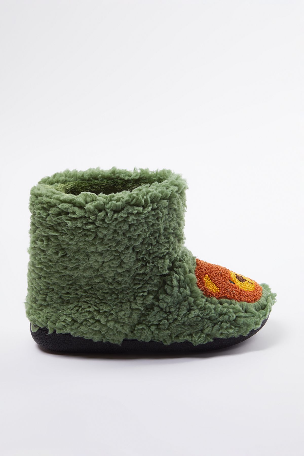 TRENDYOL SHOES-Grüne, mit Plüsch bestickte Hausschuhe für Jungen – TAKAW25ER00001 3