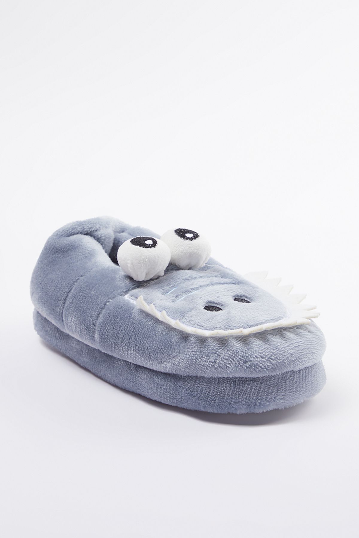 TRENDYOL SHOES-Graue Hausschuhe mit Hai-Stickerei für Jungen – Hausschuhe TAKAW25ER00003 3