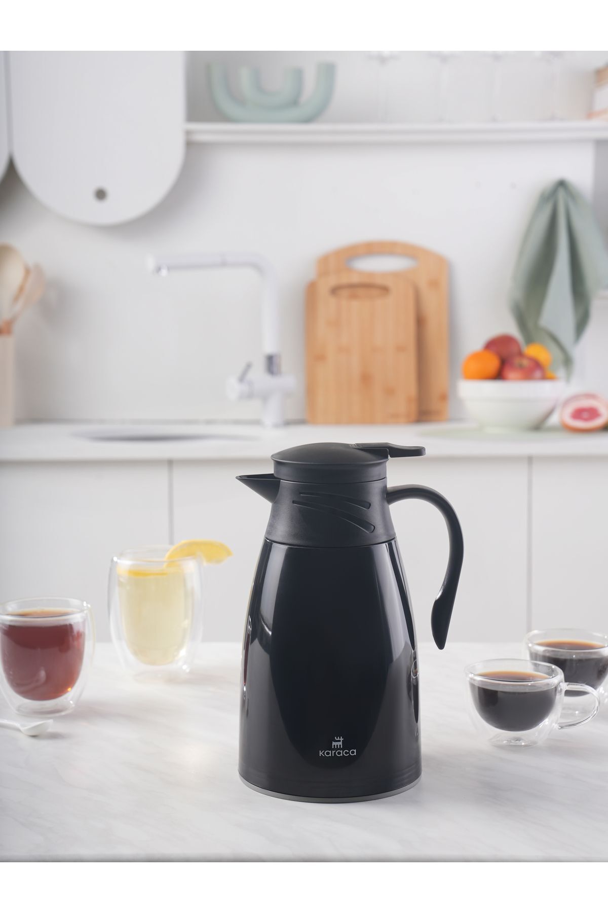 فلاسک مشکی Bella Sealing Thermos 1 لیتری سیاه Karaca