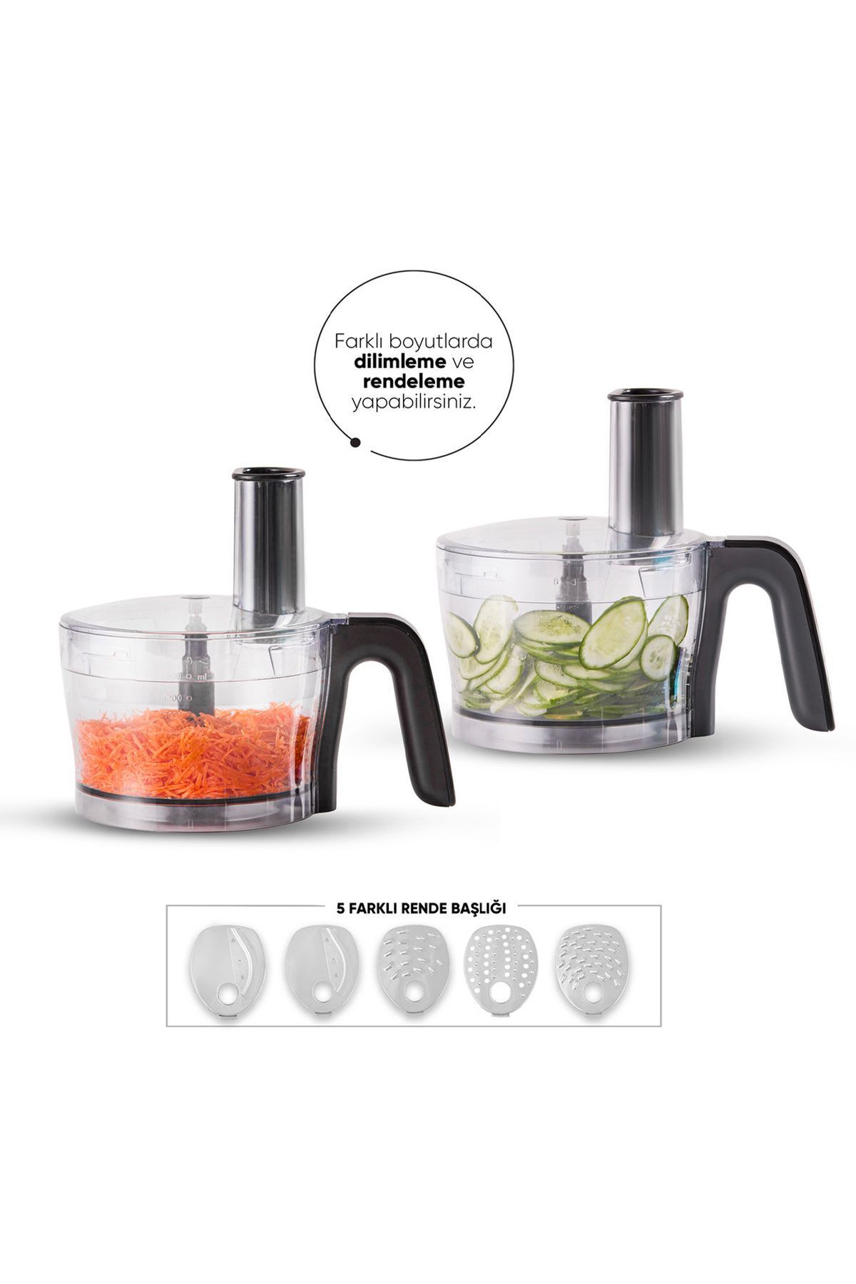 Karaca-Mastermaid Power Multifunctional 10 In 1 Bronzy Food Processor, Blender Set 2000w 5