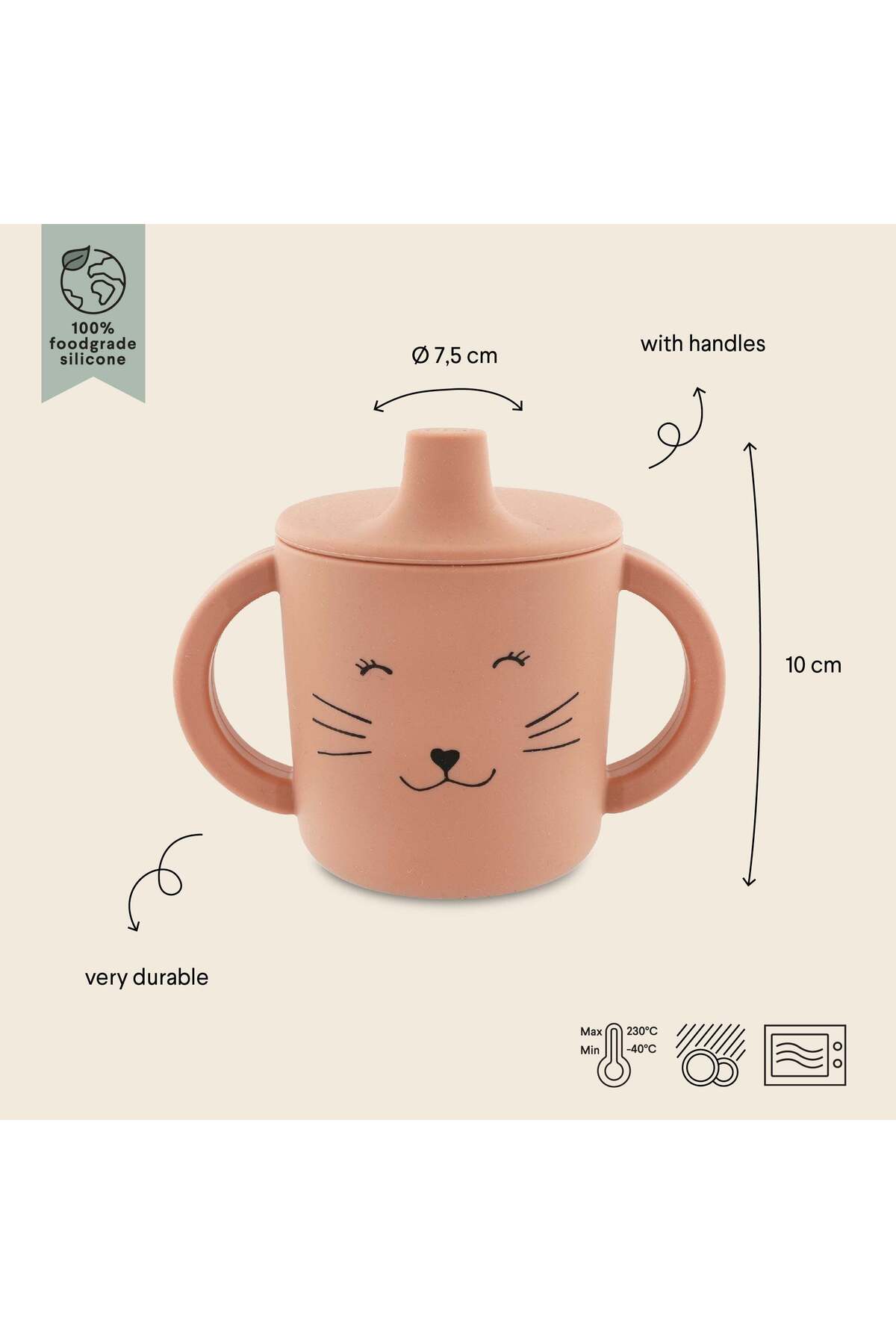 Trixie SILICONE SIPPY CUP MRS. CAT - SİLİKON BEBEK SULUĞU fotoğrafı 2 (önizleme)