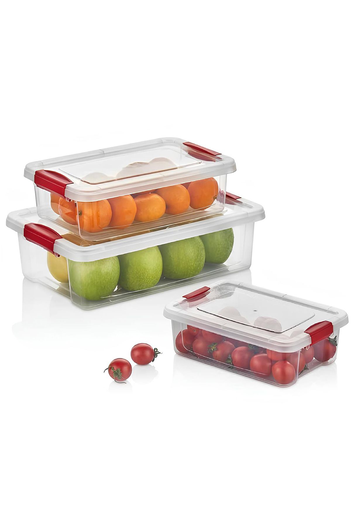HOMİNG-Homing Multipurpose Deep Freezer and Refrigerator Storage Container Set of 3 241622 2