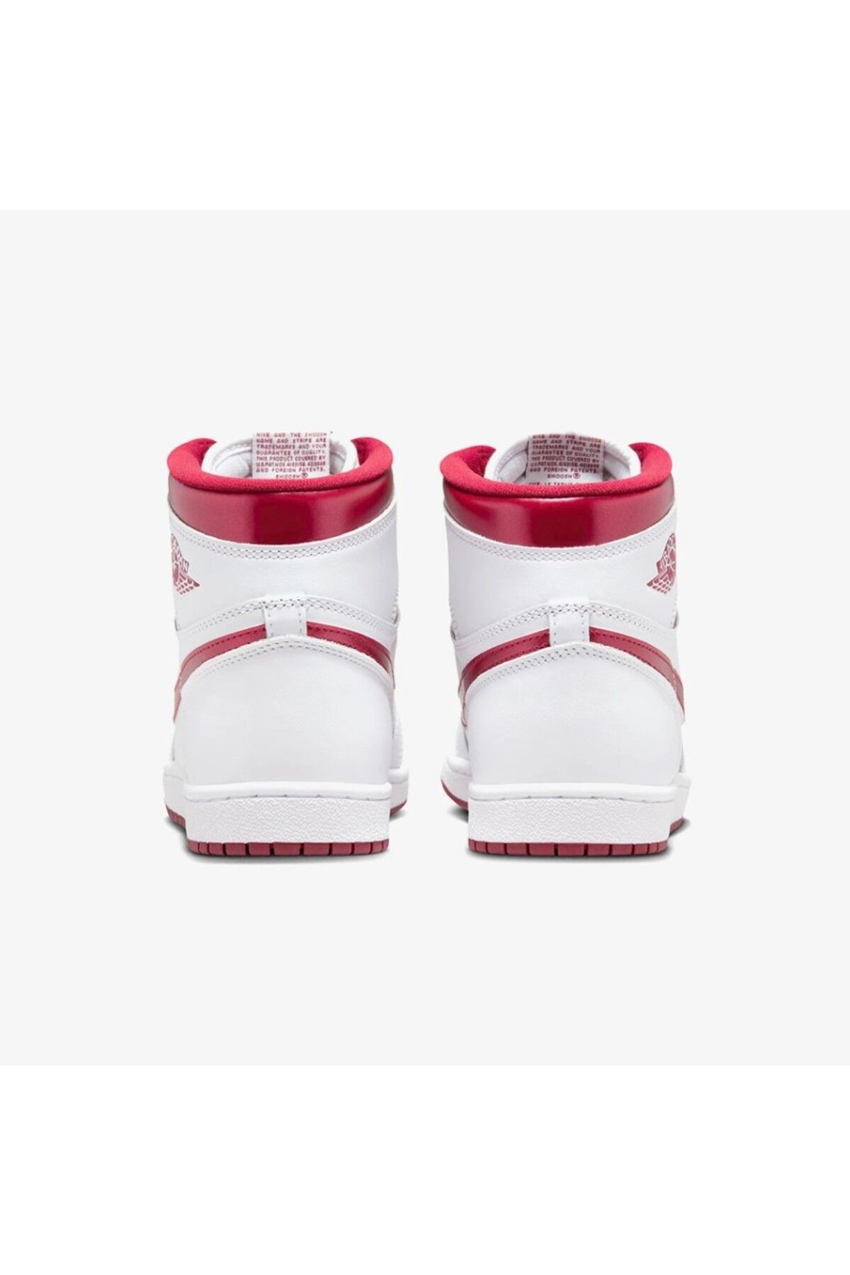 Nike-Air Jordan 1 High 85 - Metallic Burgundy Leather Basketball Shoes 5