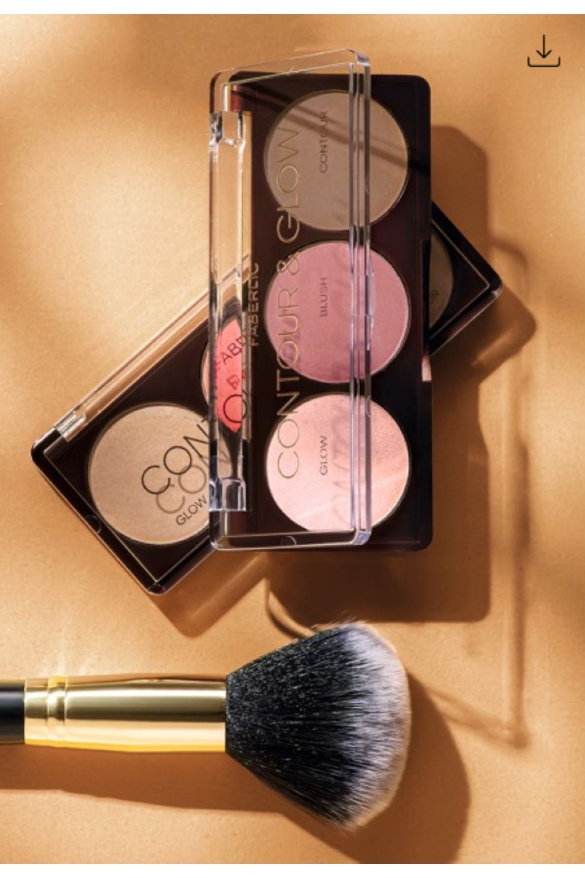 Faberlic Glam Team Yüz Şekillendirici Palet Contour&Glow - Altın Işıltı