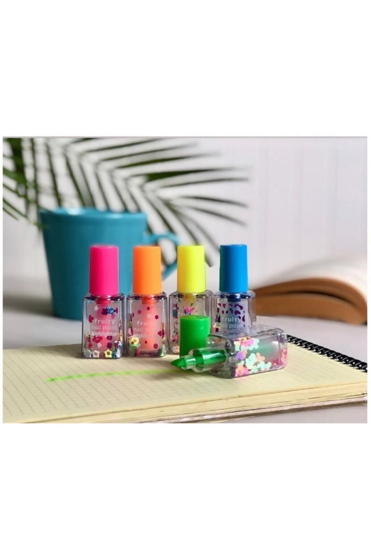 Nail Polish Highlighter 5-Piece Nail Polish Set Vibrant Colors
