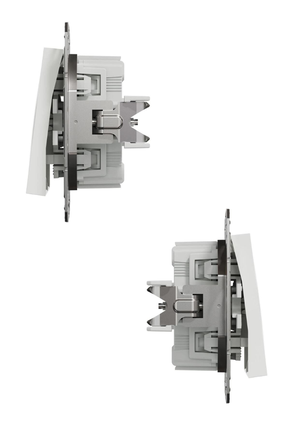 SCHNEIDER-Asfora White Commutator with Switch Frame - 10 Pieces 2