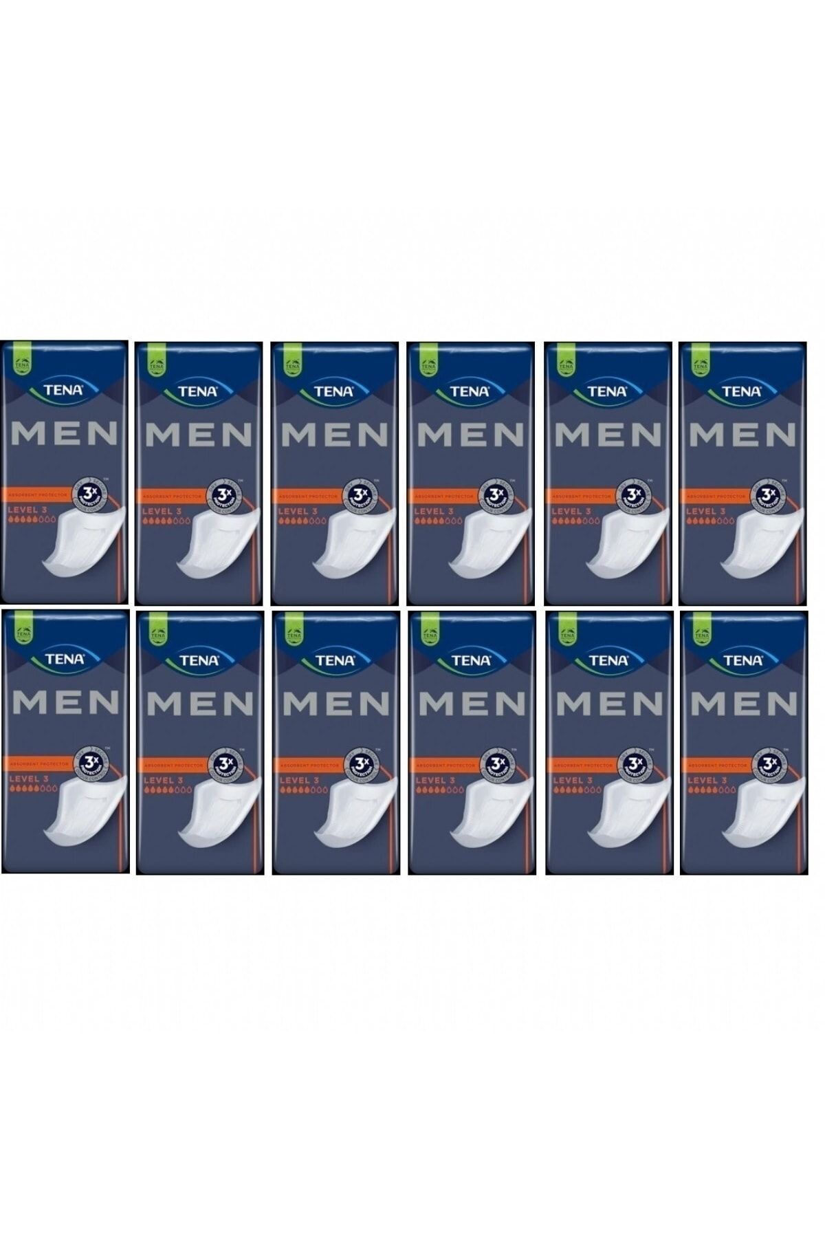 TENA Men Emici Koruma Level 3 | Erkek Mesane Pedi 192 Adet