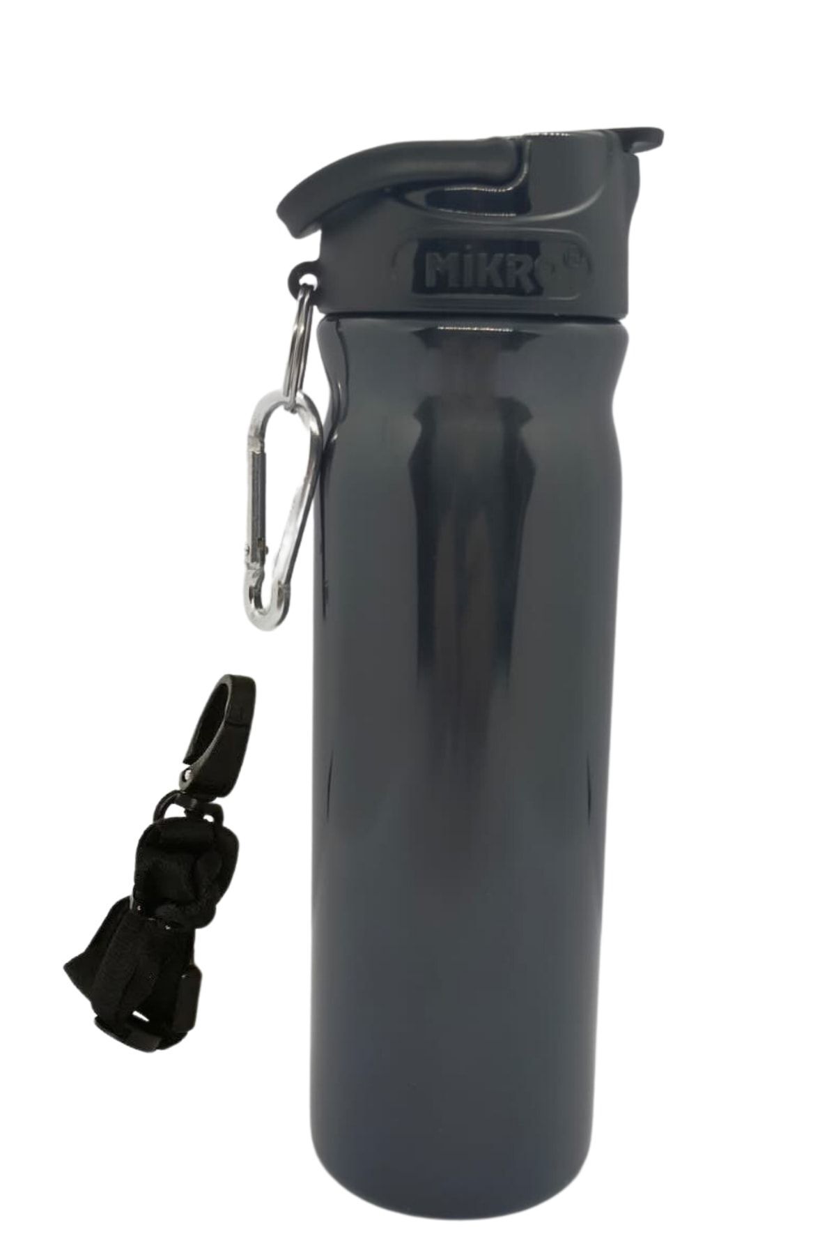 Mikro-Steel Water Bottle and Flask 500 ml with Straw and Strap Without Rope 2