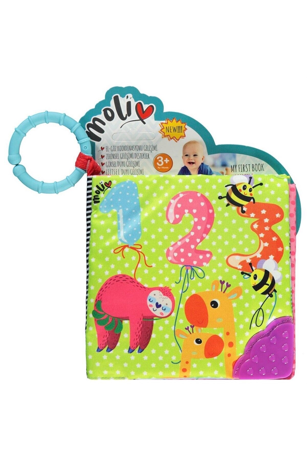 My First Rustling Teether Educational Activity Numbers Book