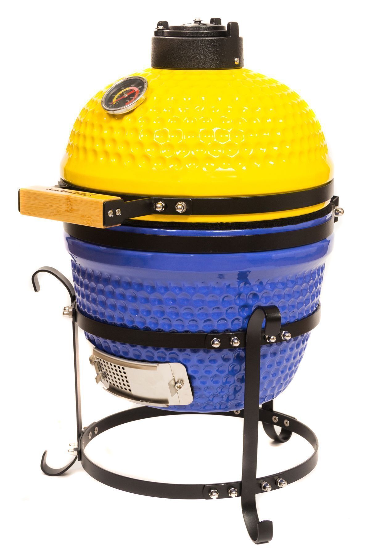 Kamado 13" Sarı / lacivert Taraftar Seramik Barbekü 2