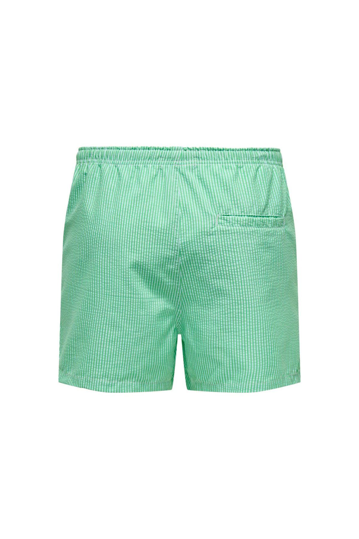 Only & Sons-Green Men's Striped Onsted Sea Shorts - 22021841 4