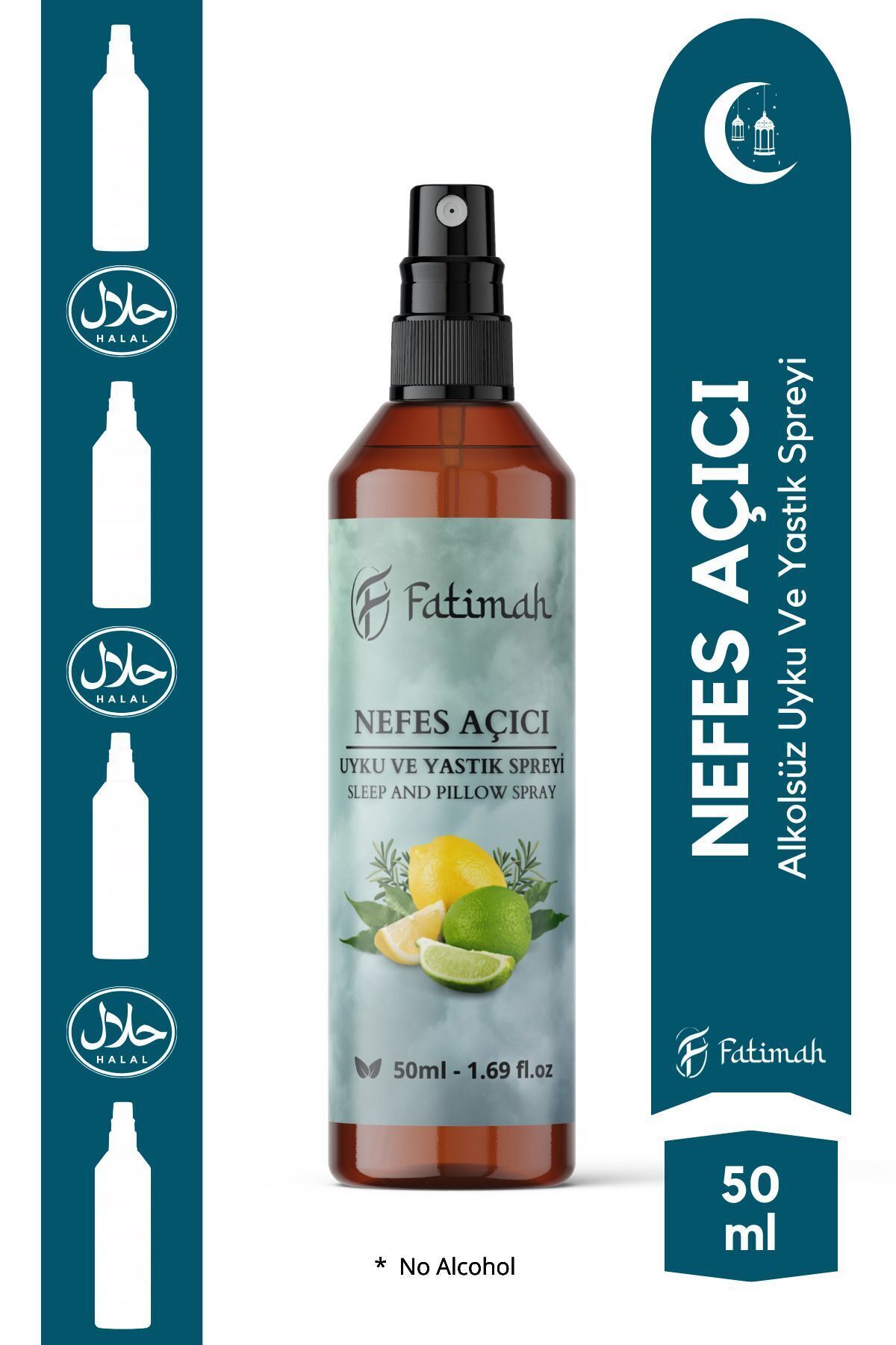 Doğal Nefes Açıcı Karışım Alkolsüz Uyku Ve Yastık Spreyi Natural Sleep And Pıllow Spray 50 ml