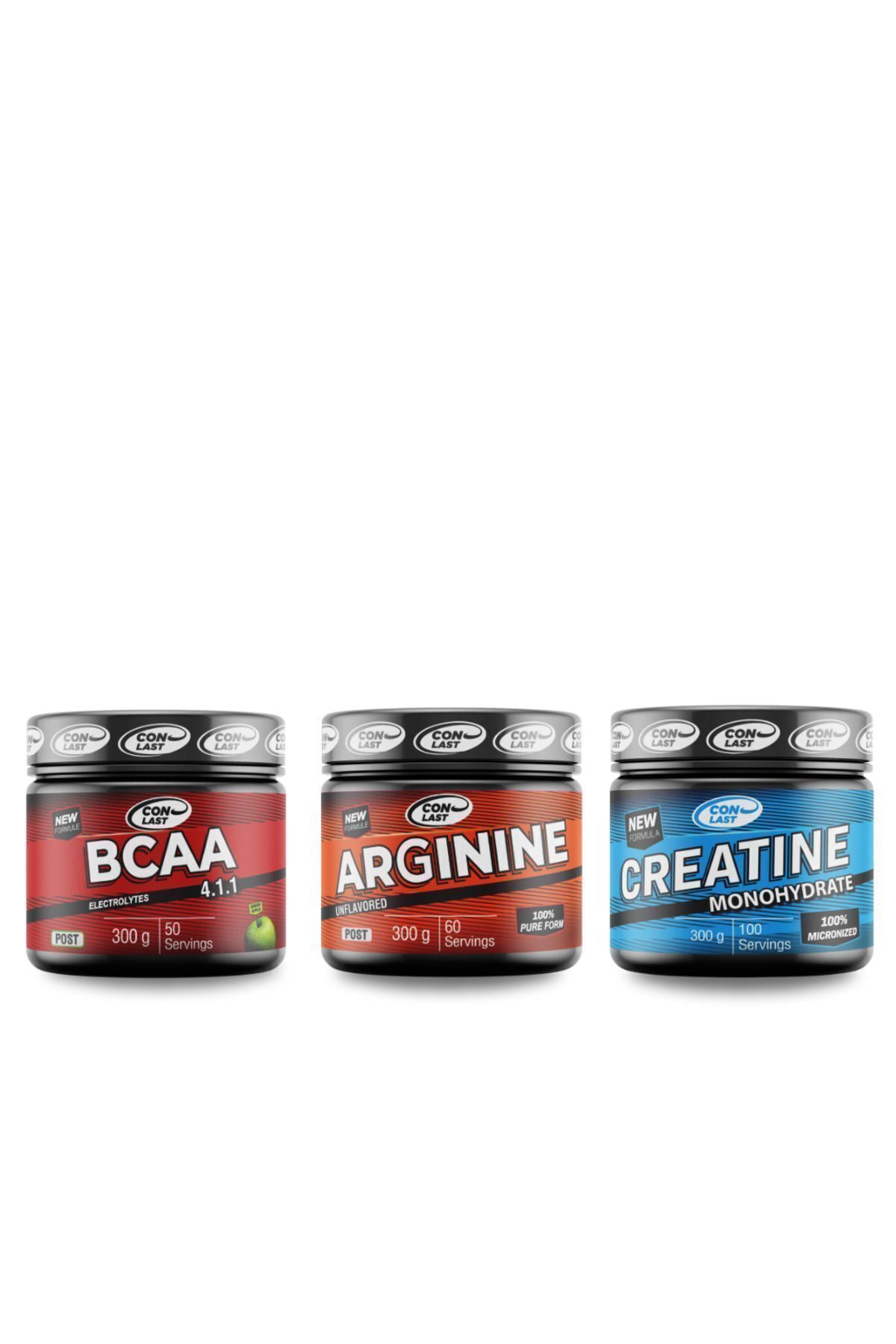 Bcaa300gr/creatine Monohydrate300gr/arginine300gr