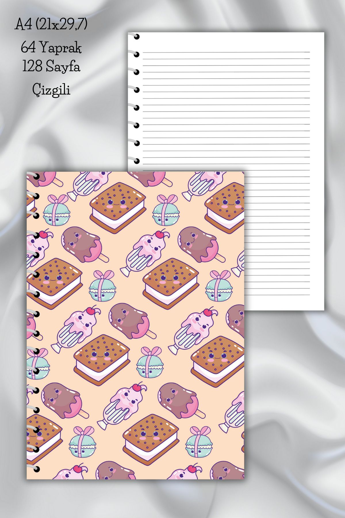daily notebook-دفتر ملاحظات مدرسي مكون من 64 ورقة مقاس A4 - 21x29.7 سم 1
