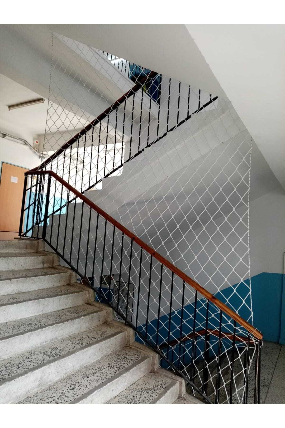 UZMAN İŞ GÜVENLİĞİ 3x20m Okul Merdiven Filesi Merdiven Güvenlik Filesi Çocuk Koruma Filesi Güvenlik Ağı