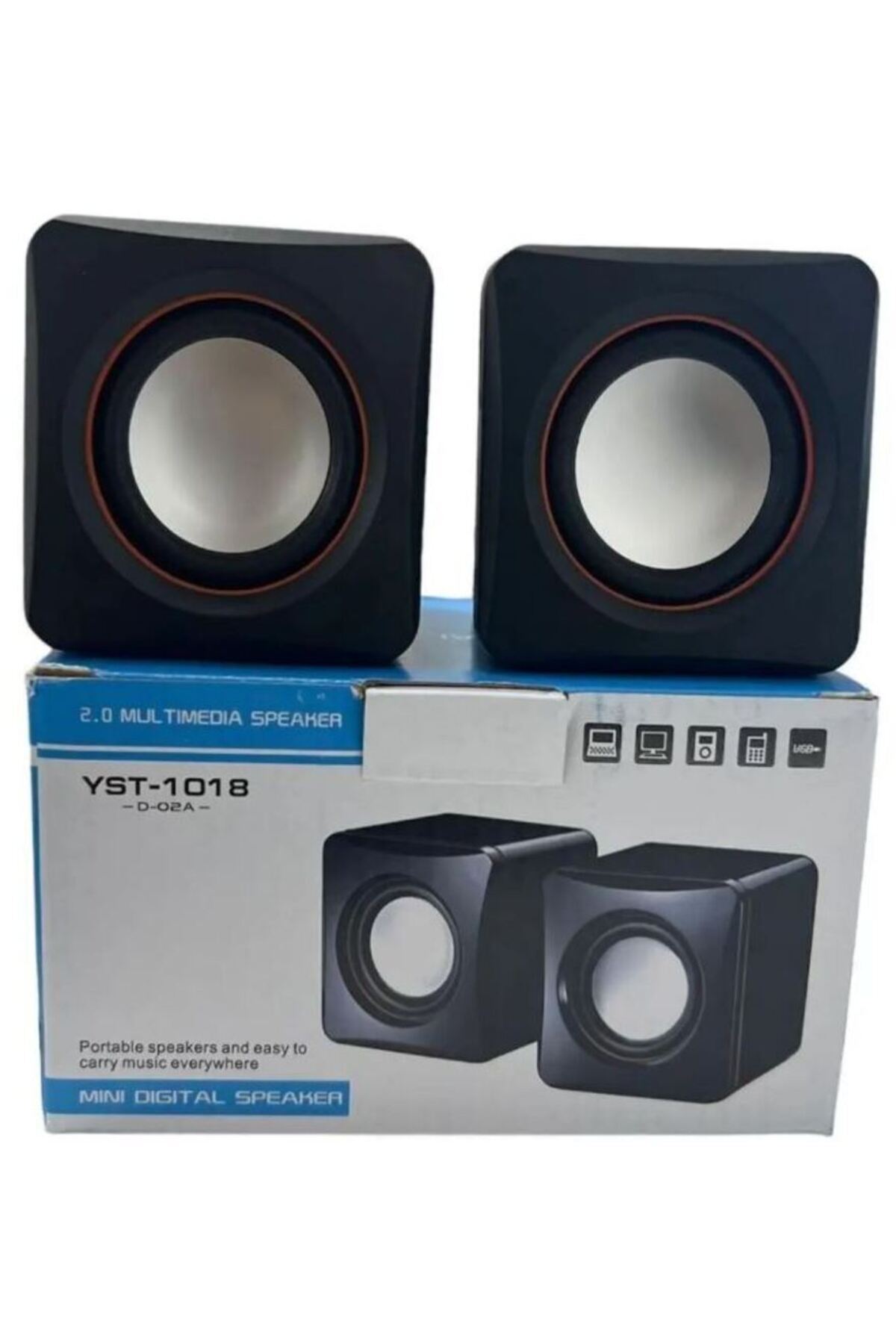 Hoparlör Mini Speaker 1+1 USB 2.0 Tak çalıştır Mini Bilgisayar kablolu ses sistemi