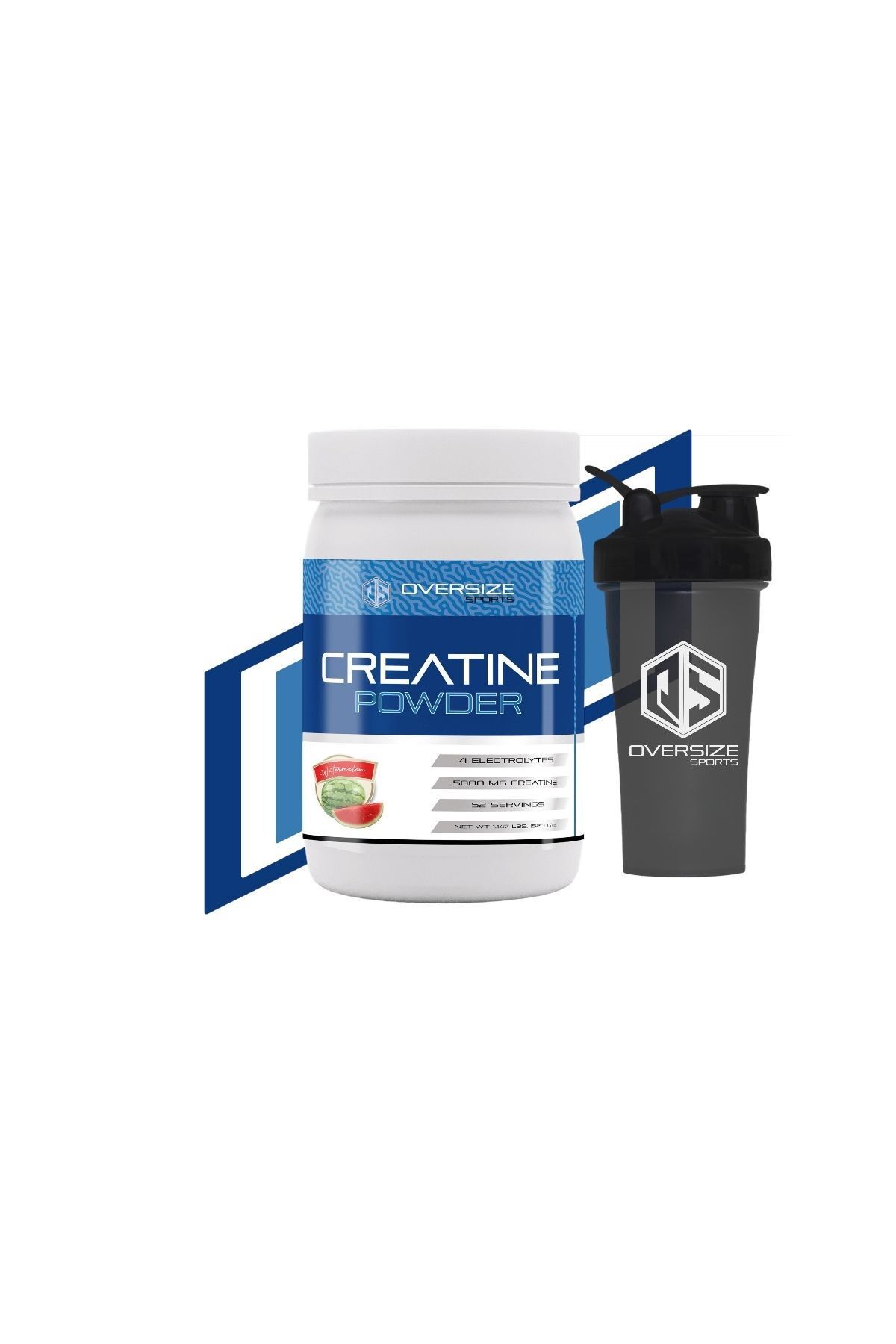 Oversize Sports Creatine Powder Karpuz 520g 52 Servis