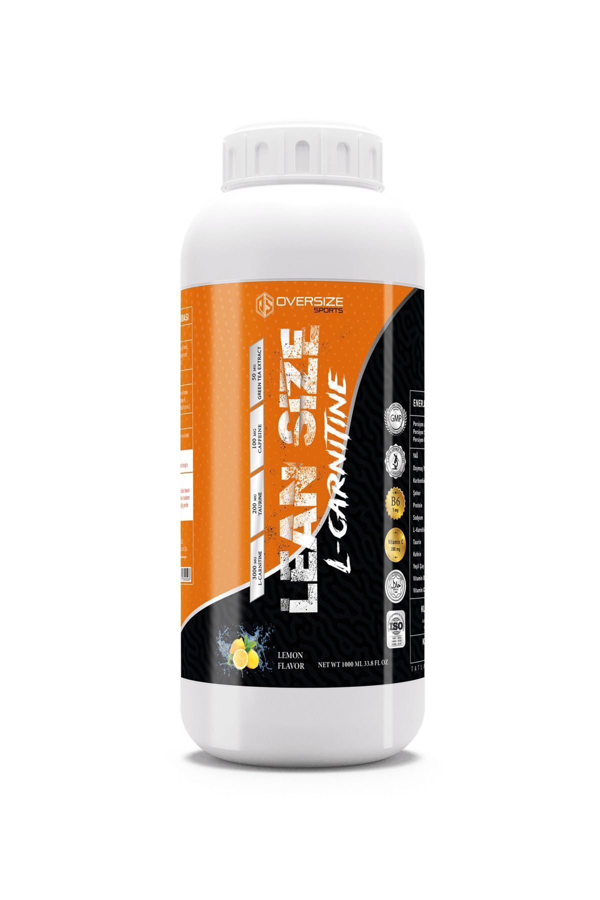 Oversize Sports Lean Size L-Carnitine Limon 1000ml 30 Servis SPM