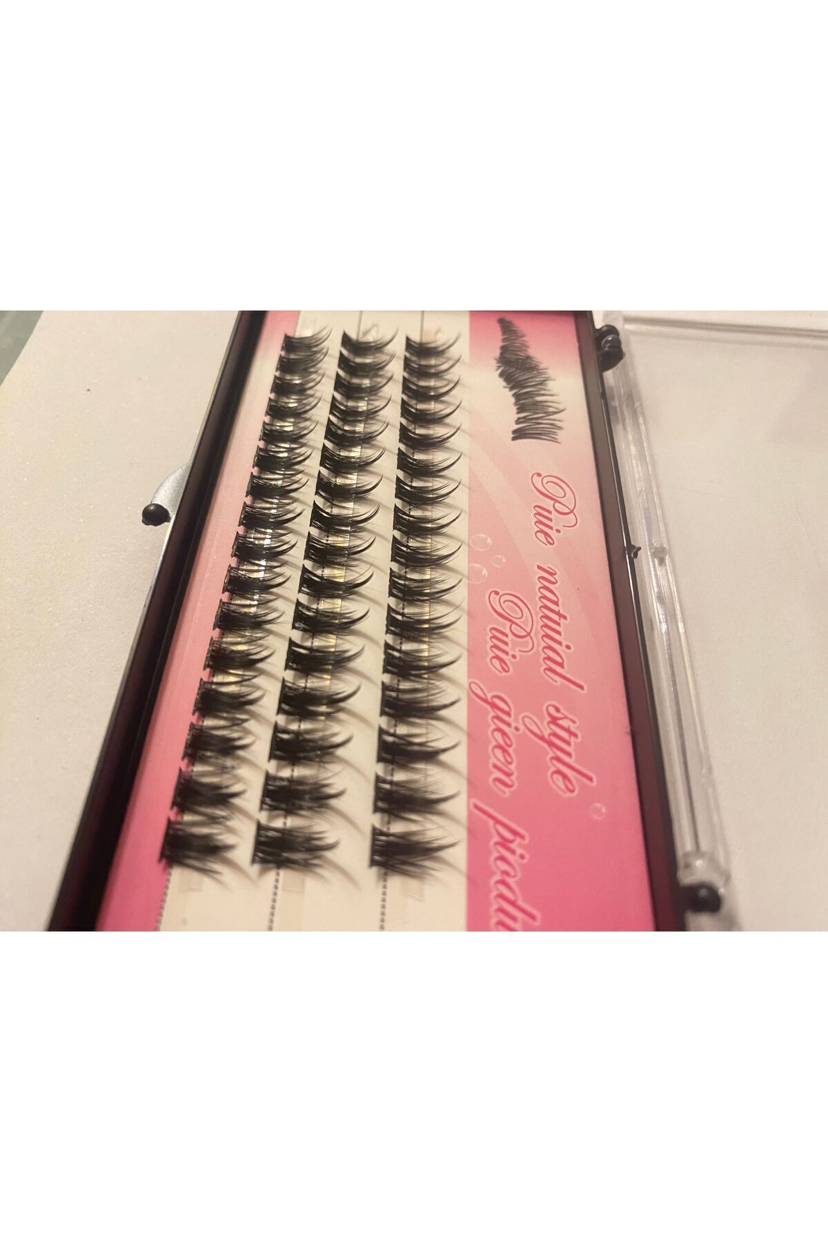 تک مژه دسته مژه مصنوعی مژه واقعی 12 میلی متری نسورا eyelash