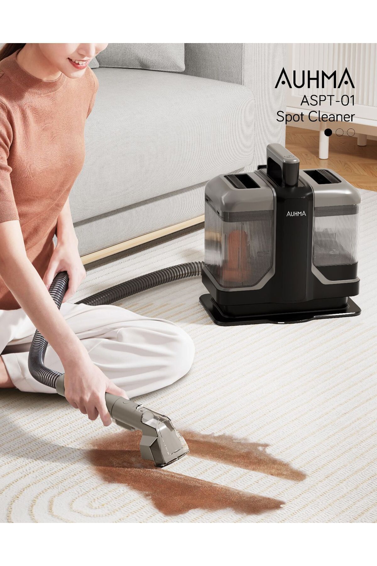 Yeni 450W Halı, Koltuk Leke Çıkarıcı ve Araç İçi Leke Temizleme Makinesi