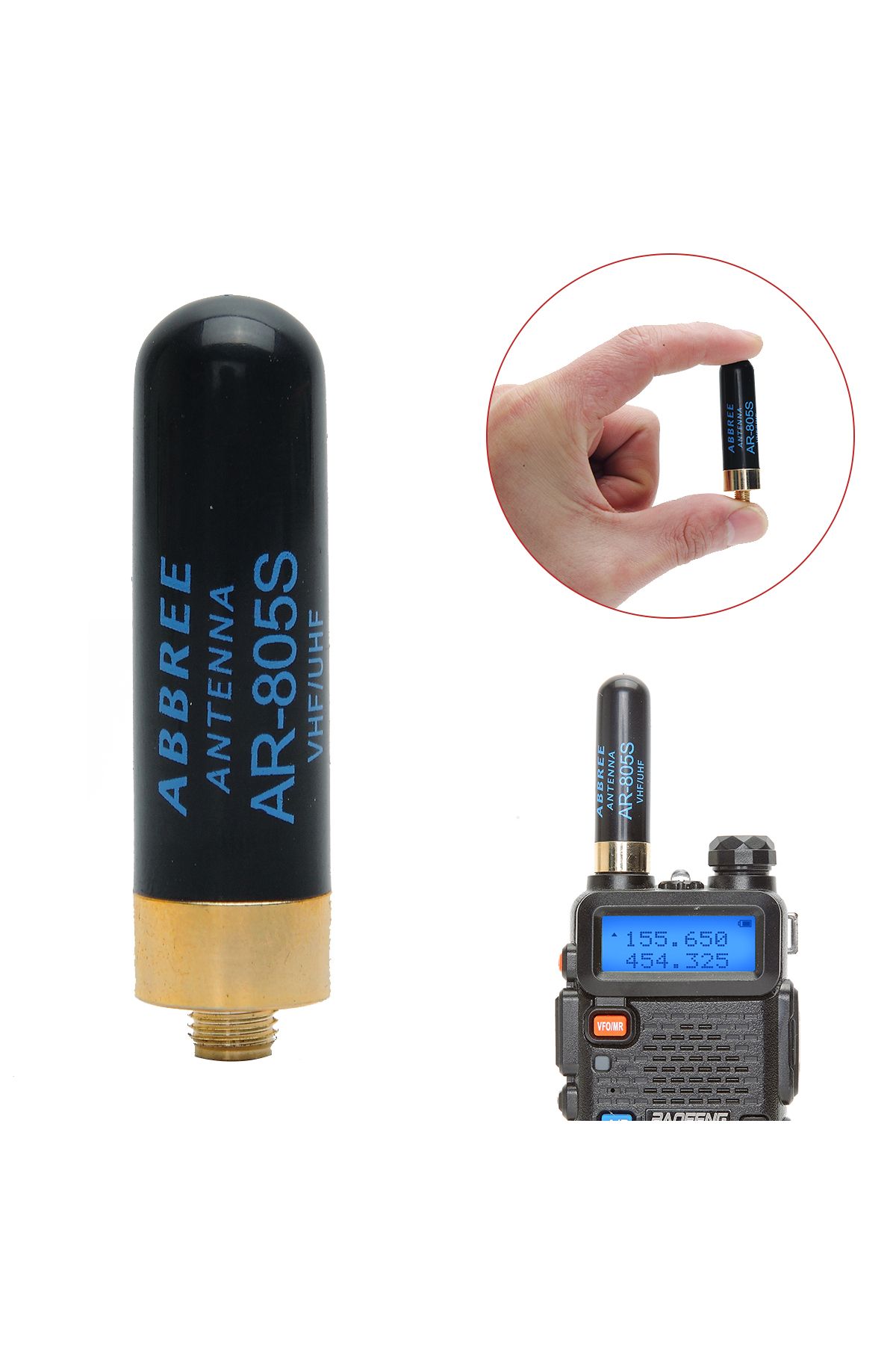 Choice-ABBREE Mini Walkie Talkie Antenna AR-805S SMA- Female Dual Band High Gain Antenna For Baofeng BF-... 7