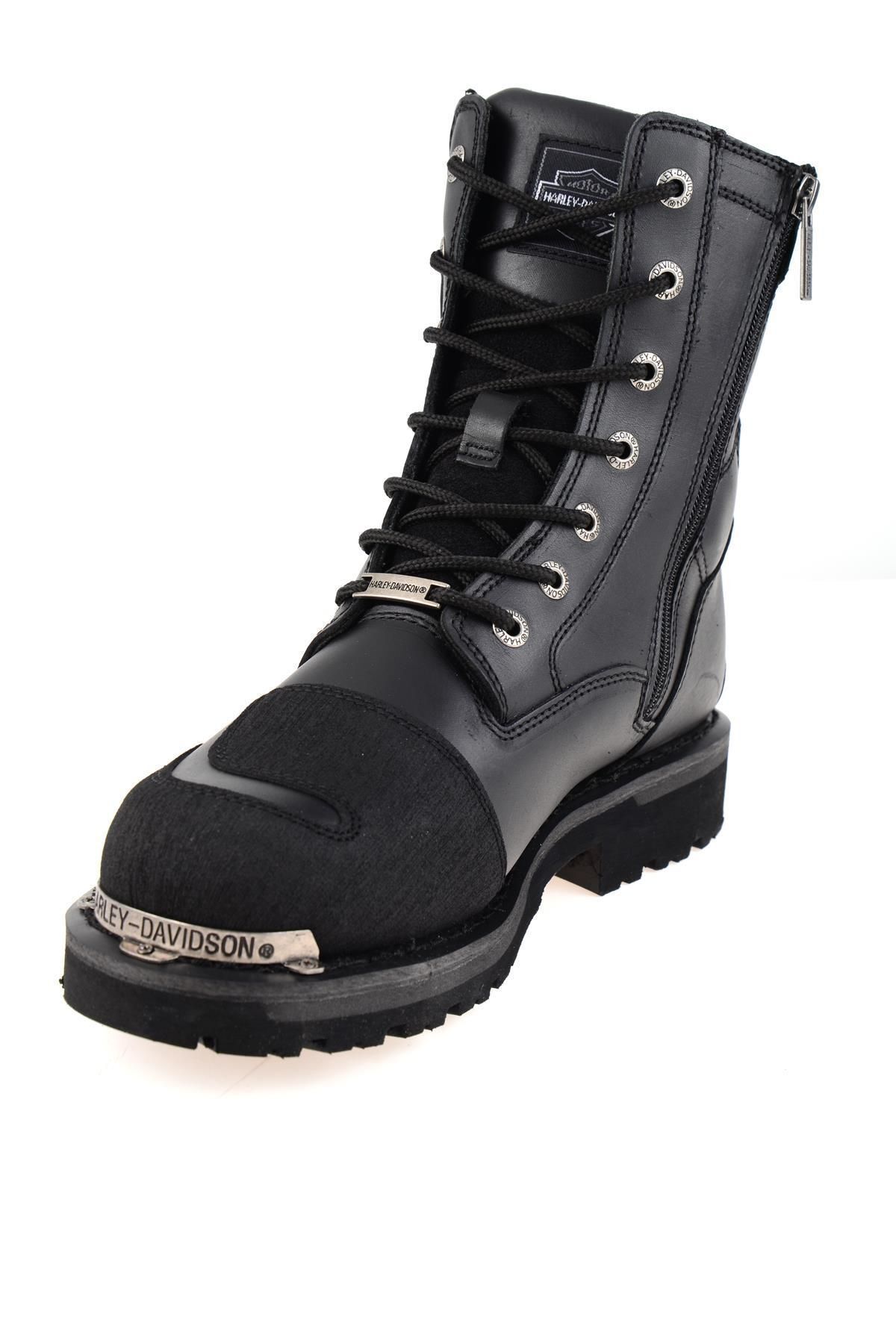 Harley Davidson Riddick Black Leather Men s Army Boots 025m100552 b14 Trendyol