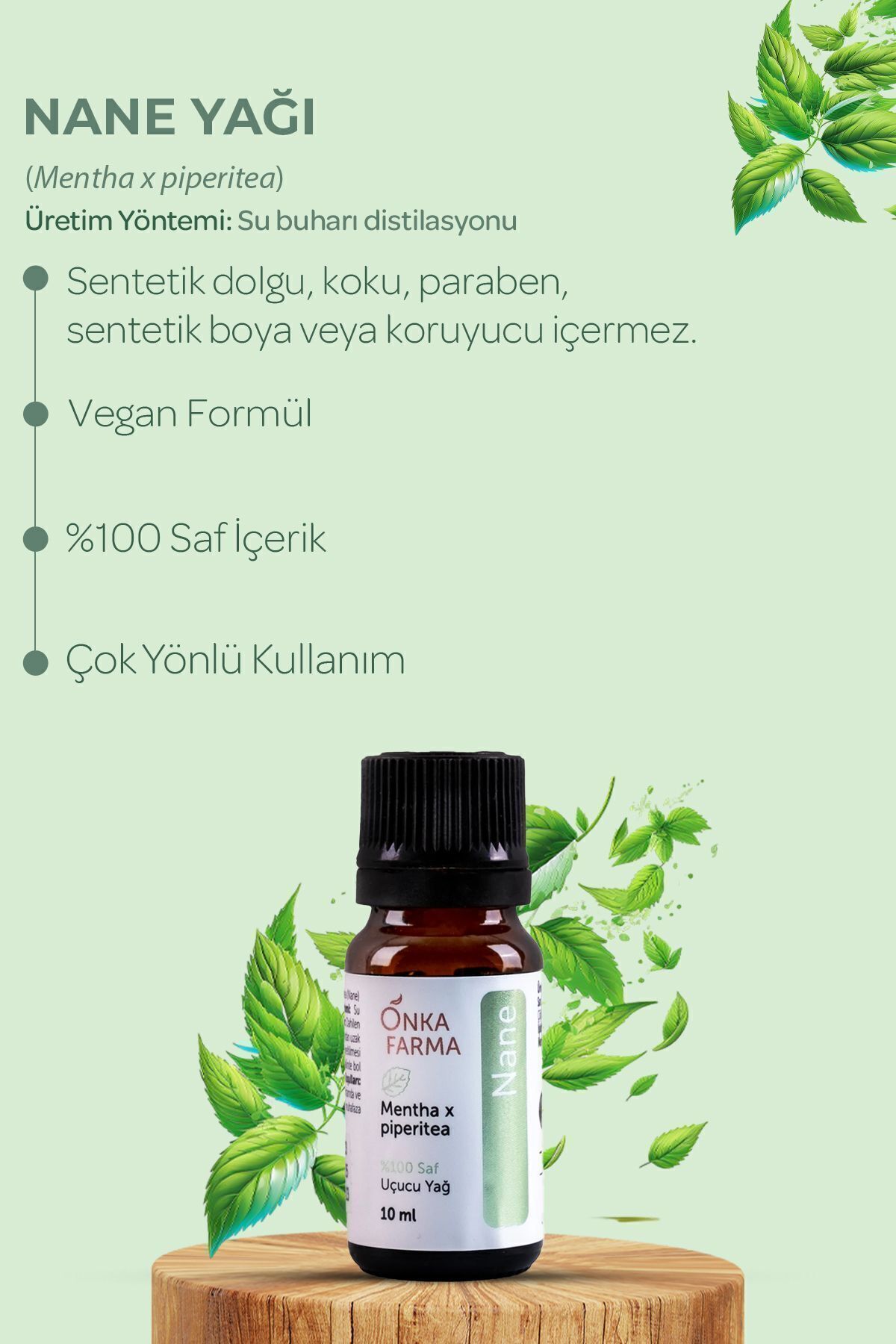 روغن نعناع دارویی Onka Farma - اسانس 100٪ خالص - 10 میلی لیتر OnkaFarma