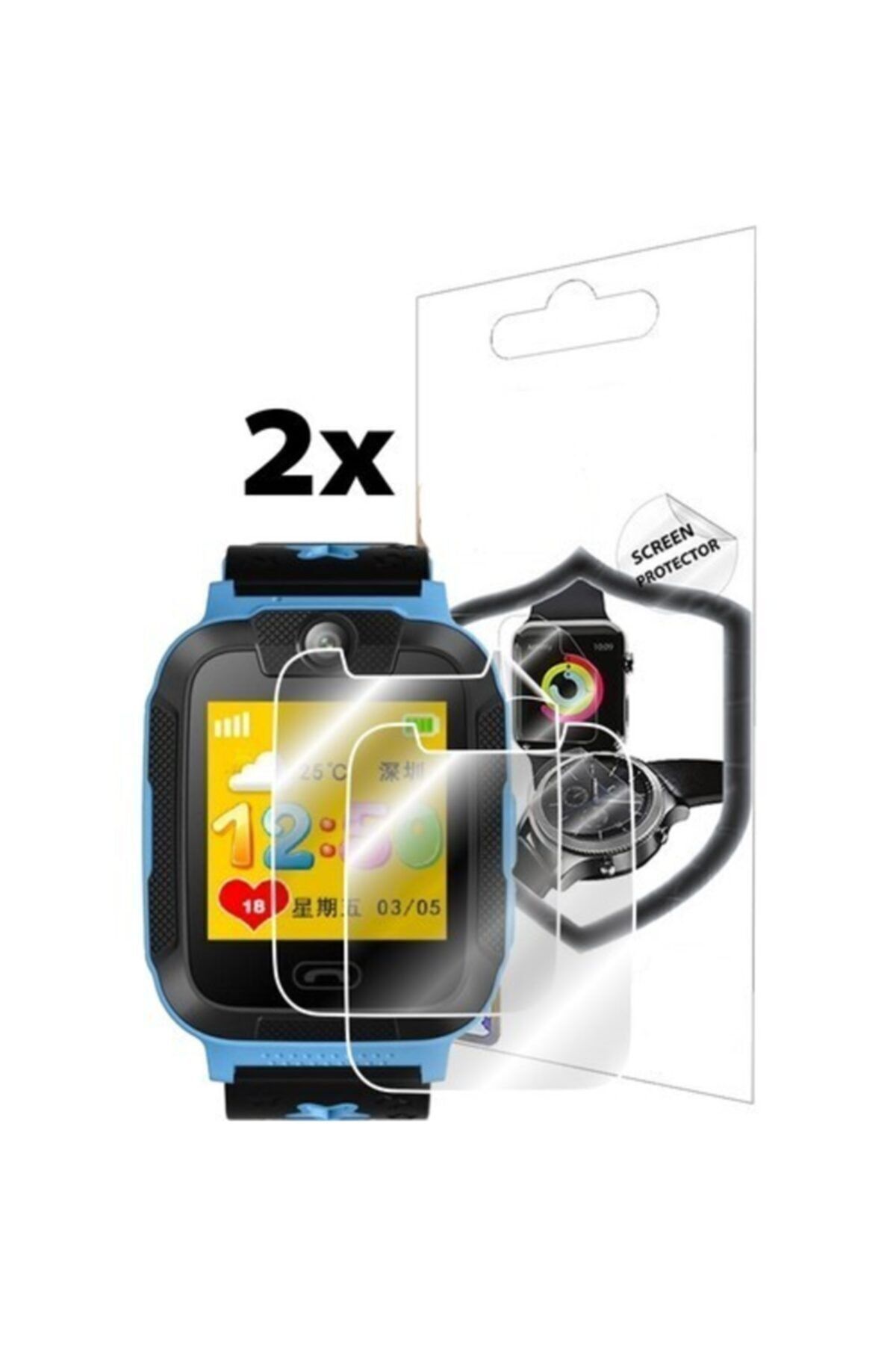 Ecr Mobile-ساعة ذكية للأطفال Tcl Mt42 - واقي شاشة، قطعتين 2