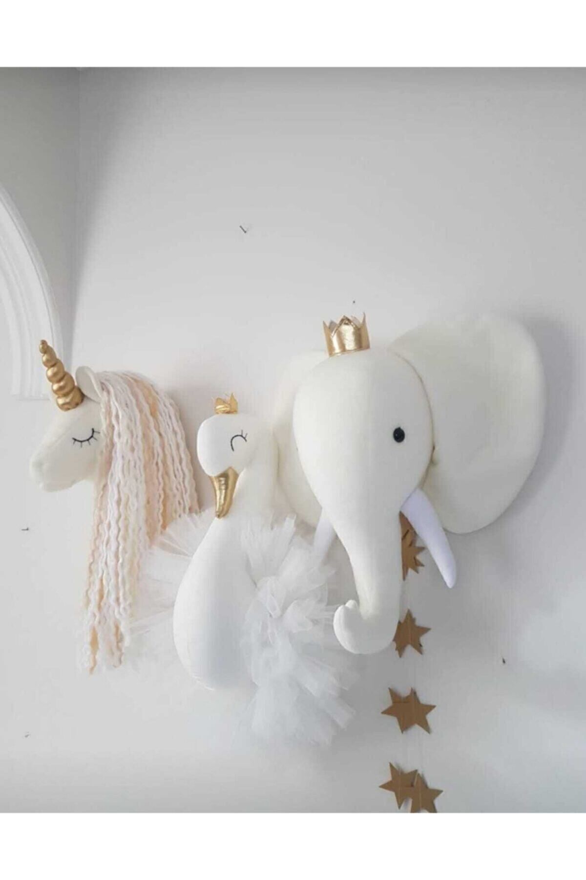 minibellababy Üçlü Set Duvar Dekoru Krem / Gold