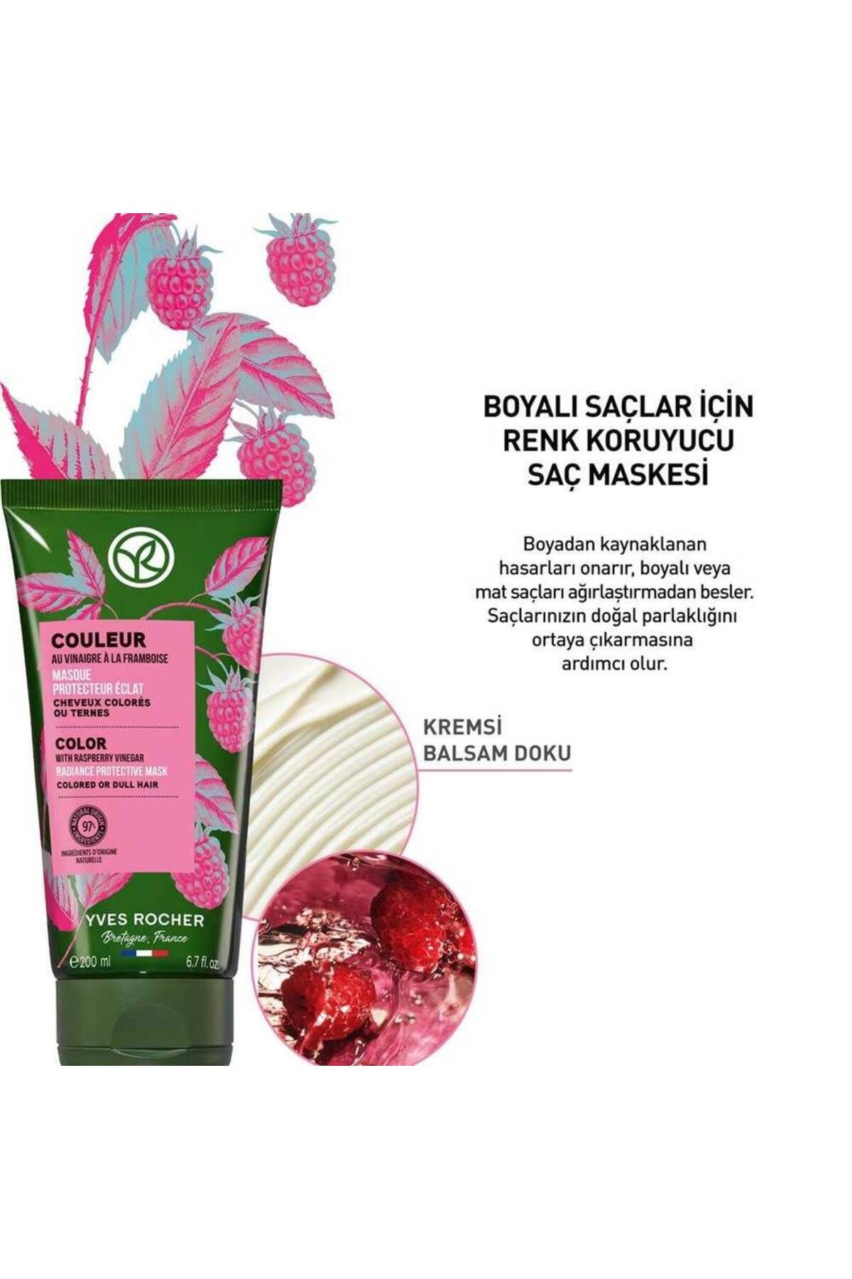 Yves Rocher-200ml Color Protection Hair Mask - Dyed Hair 2