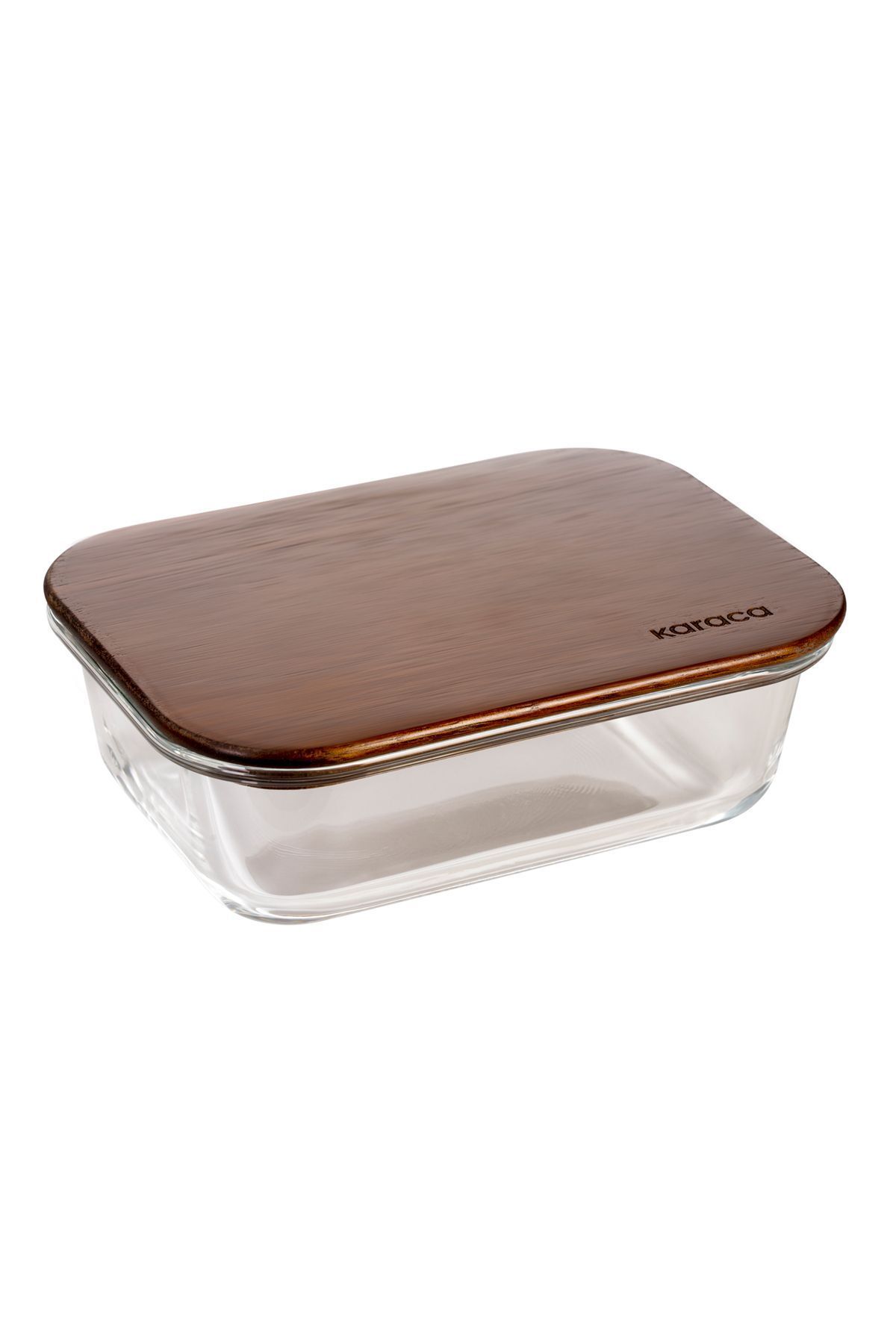 Karaca-Karya Acacia Glass Storage Container with Wooden Lid 650 ml 4