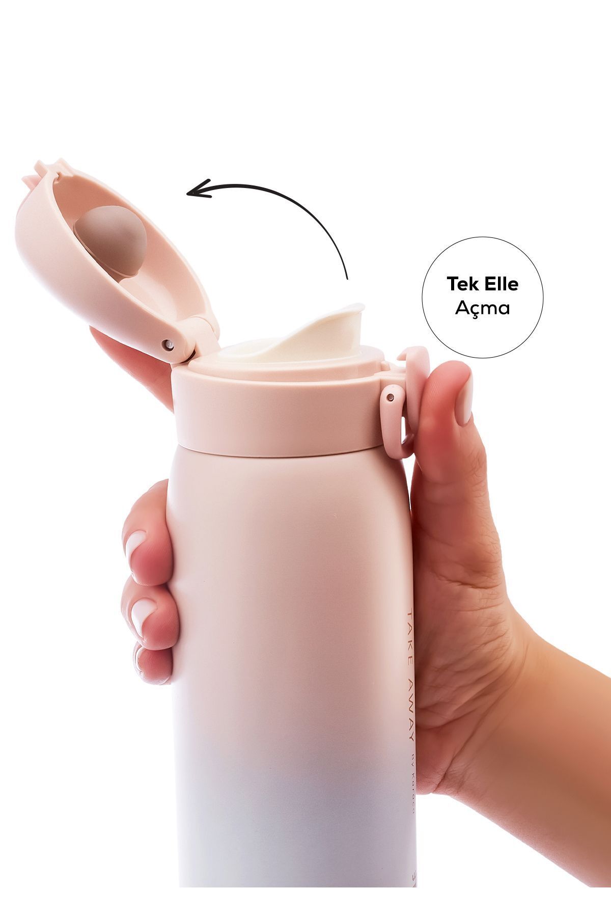 فلاسک صورتی Skyfall Steel Sealing Thermos 500 میل Karaca
