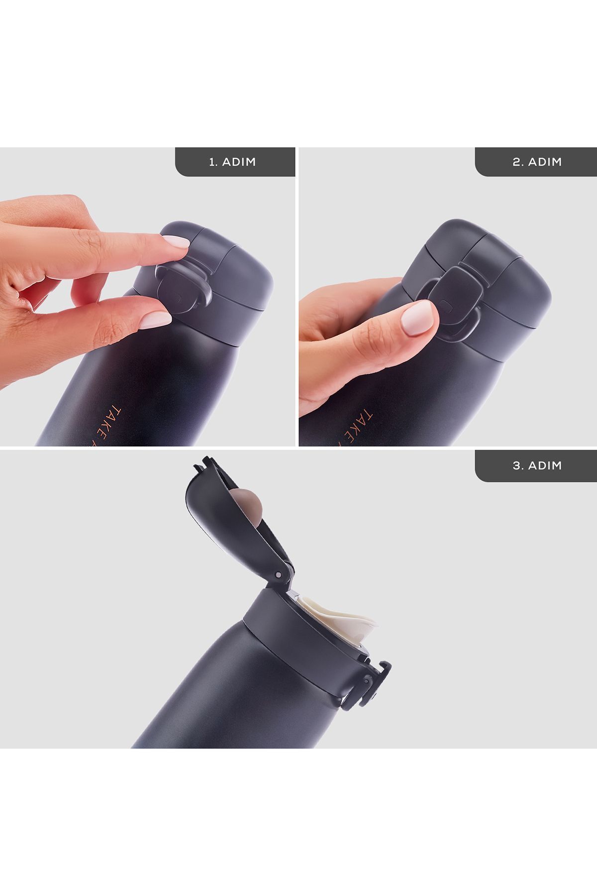 فلاسک مشکی Skyfall Steel Sealing Thermos 350 میل سیاه Karaca