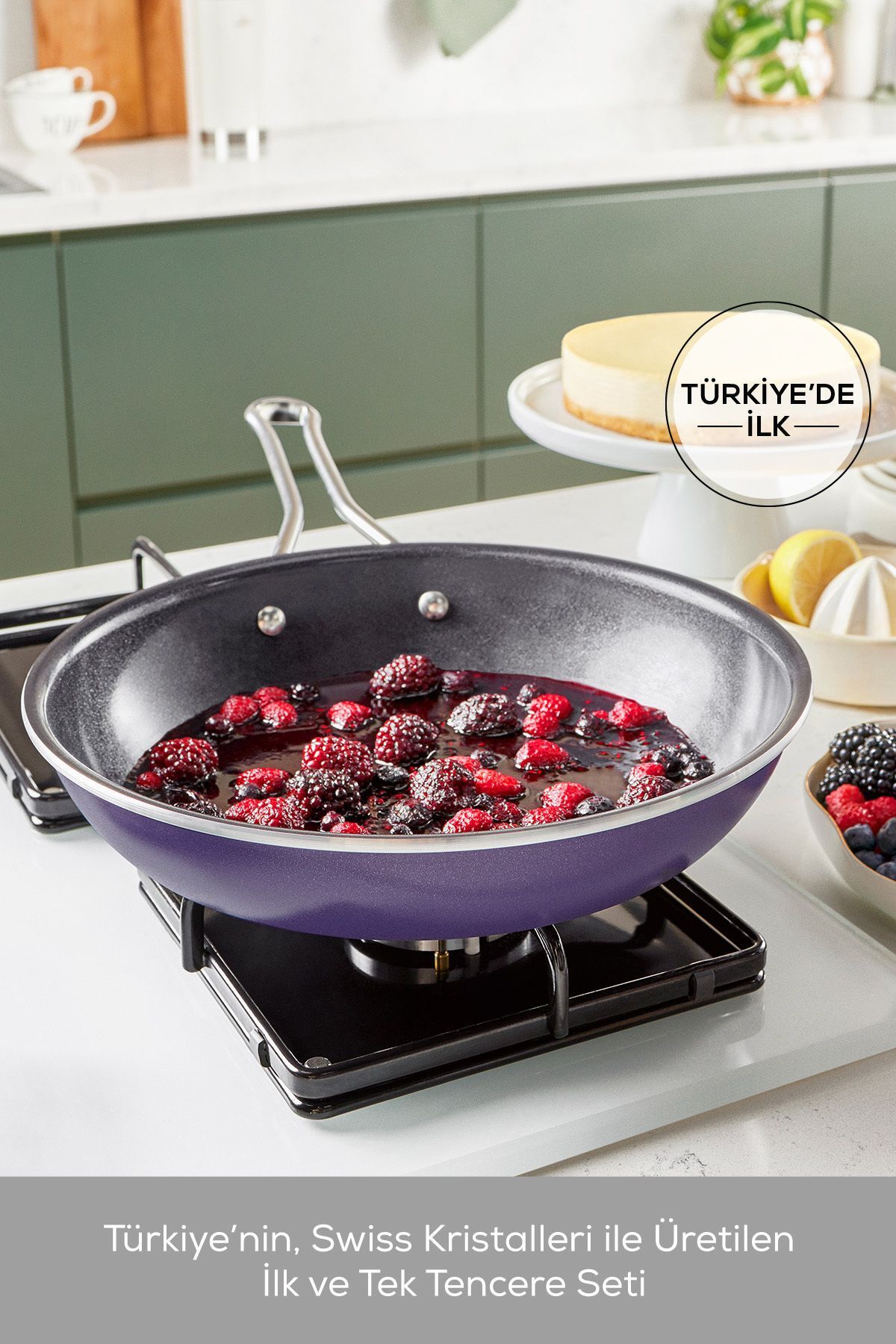  Crystal クリスタル クラシック Karaca Swiss Crystal Mastermaid 9 Parça 0 Yağ İle Yanmaz Yapışmaz