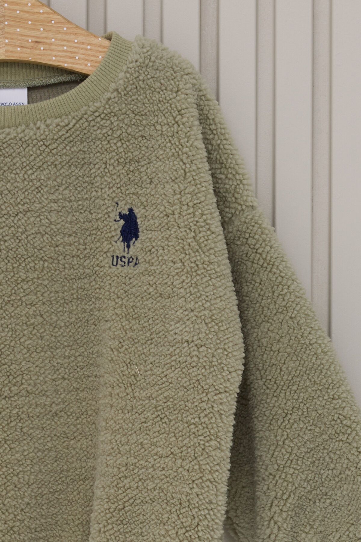 ست نوزاد پسر خاکی 2 تکه U.S. Polo Assn.