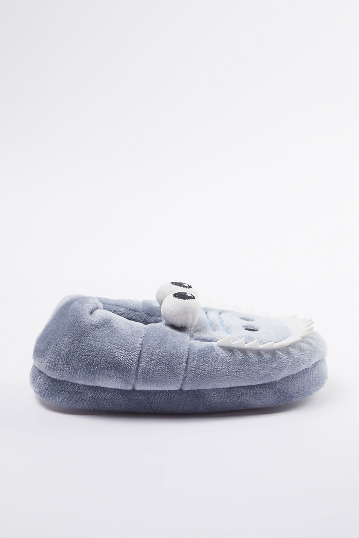 TRENDYOL SHOES-Graue Hausschuhe mit Hai-Stickerei für Jungen – Hausschuhe TAKAW25ER00003 4