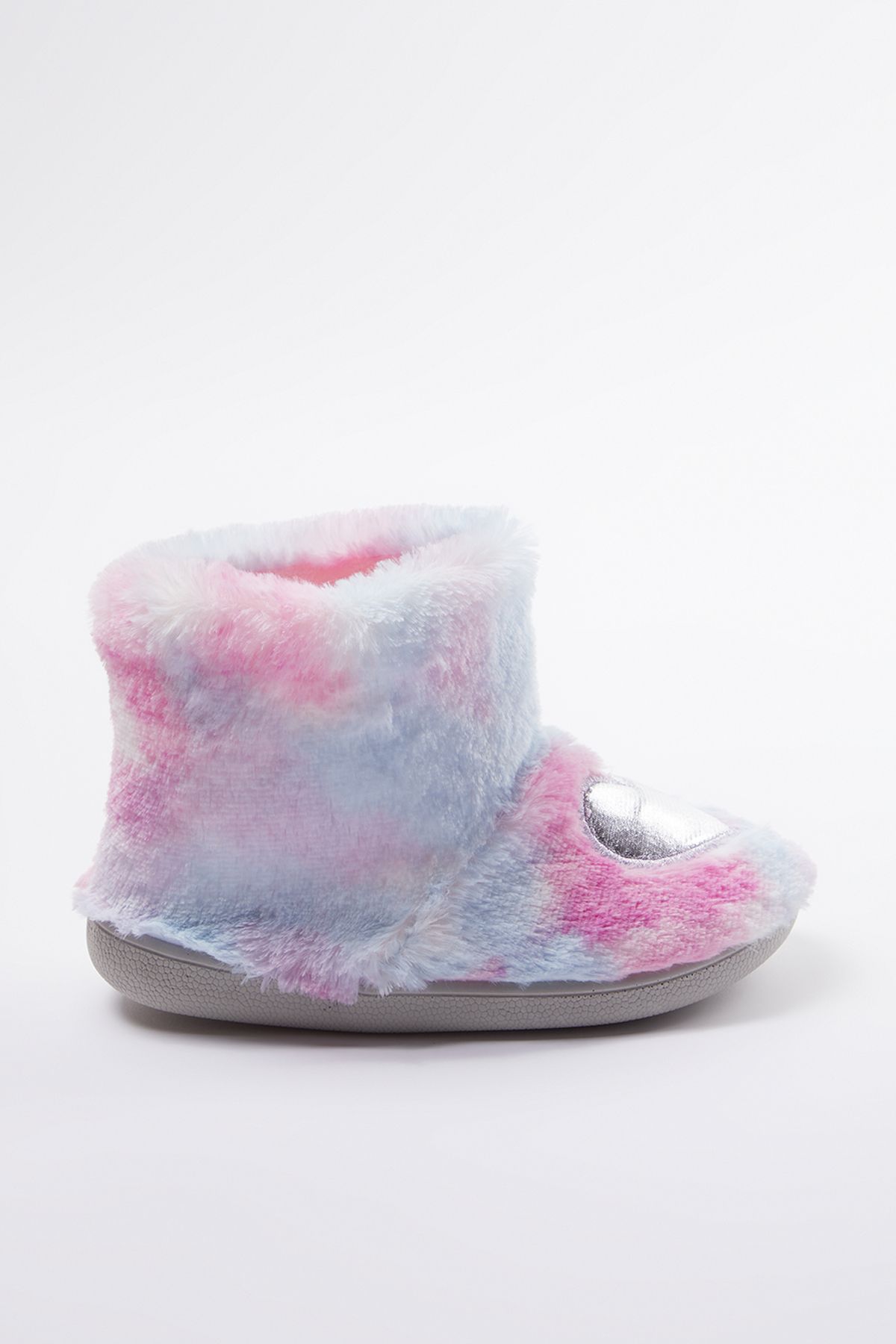 TRENDYOL SHOES-Rosa Herz bestickt große Mädchen Kinder Hausschuhe Hausstiefel TAKAW25ER00000 4