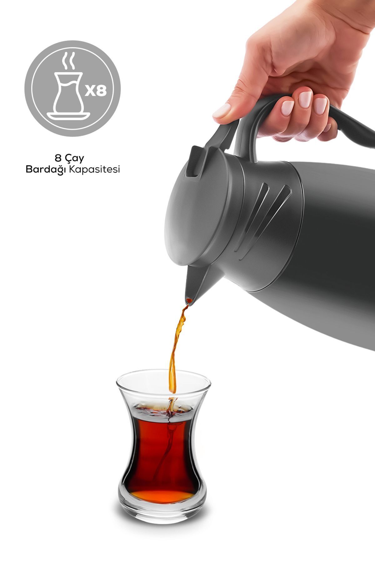 فلاسک مشکی Bella Sealing Thermos 1 لیتری سیاه Karaca