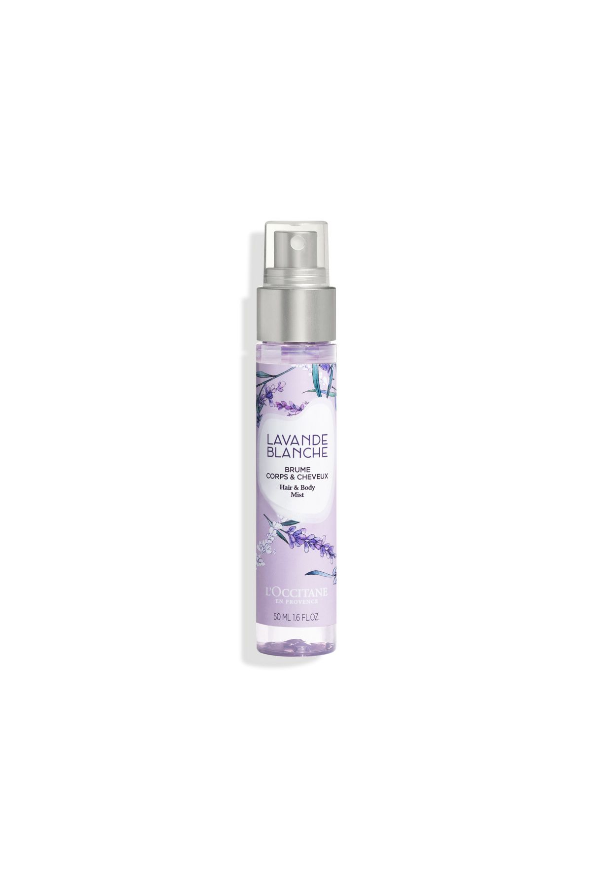 White Lavender Hair & Body Mist - اسپری سفید اسطوخودوس 50 میلی لیتر L'Occitane