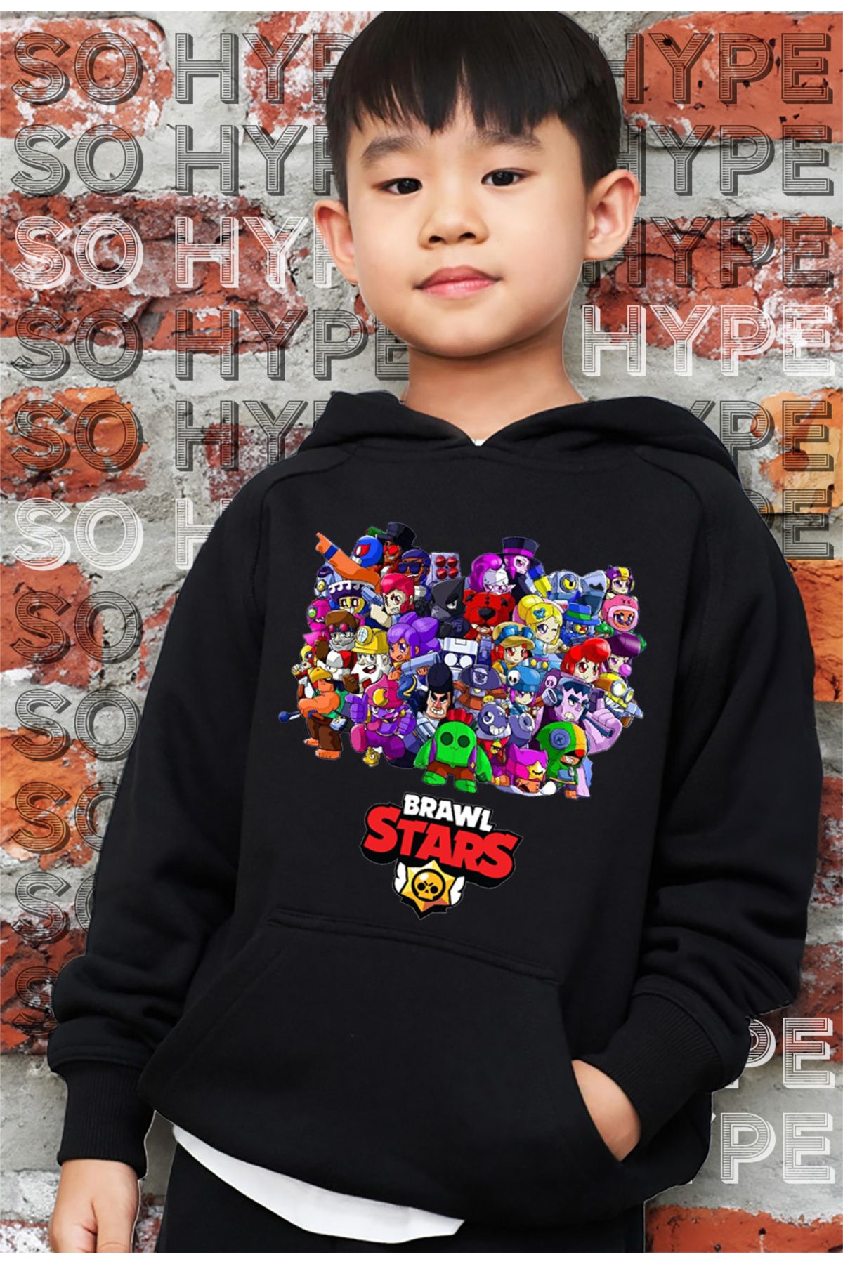 Weavox Cocuk brawl stars kar k karakter bask l sweatshirt