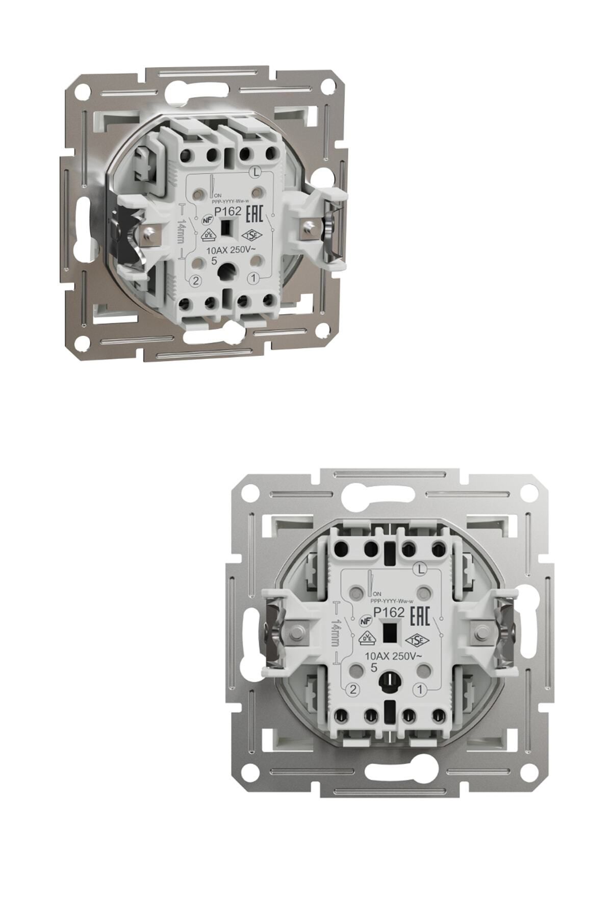 SCHNEIDER-Asfora White Commutator with Switch Frame - 10 Pieces 3
