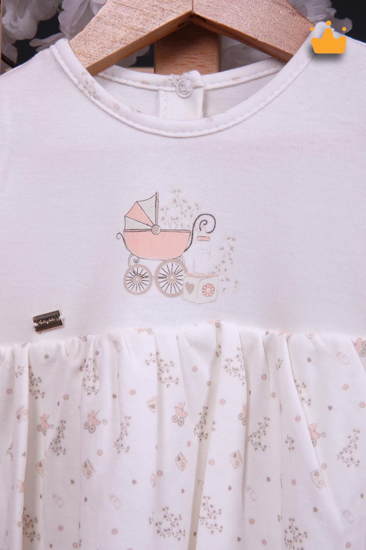 Babydola %100 Pamuk Kız Bebek Jile Badi 15152 fotoğrafı 2 (önizleme)