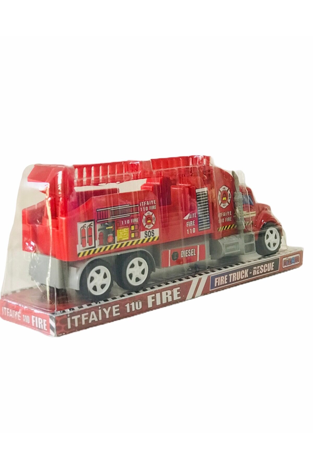 Nizam Oyuncak İtfaiye Aracı Tır Seti Sürtmeli Araba fotoğrafı 2 (önizleme)