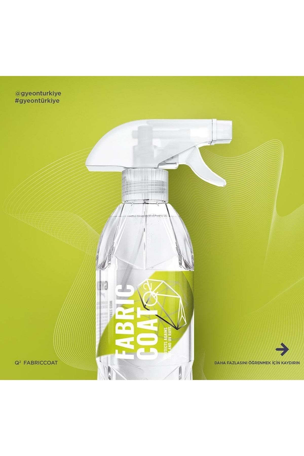 Gyeon Quartz-Gyeon Q2 Fabric Coat Sofa and Fabric Protector Water Repellent - 400 ml 5