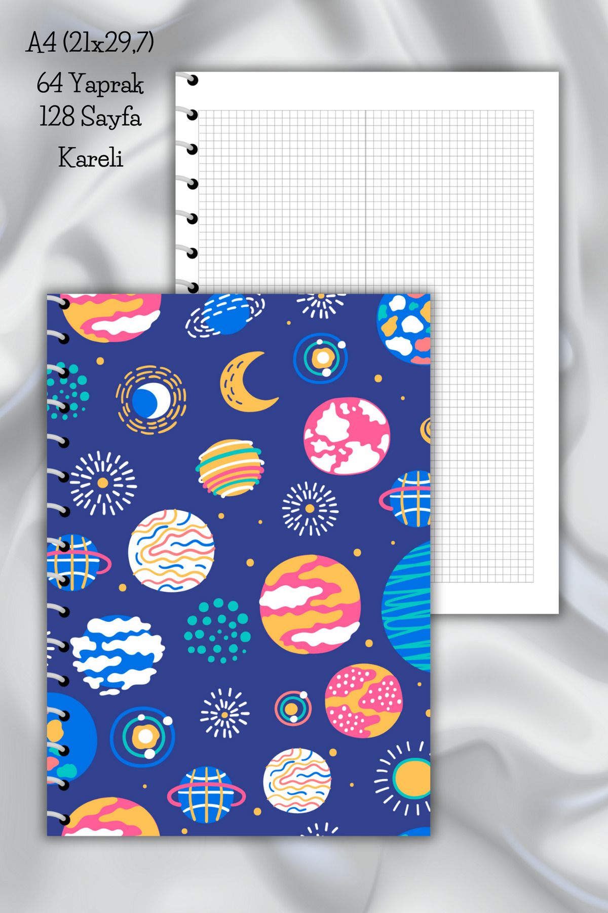 daily notebook-دفتر ملاحظات مدرسي مقاس A4 - 64 ورقة (21x29,7 سم) 1
