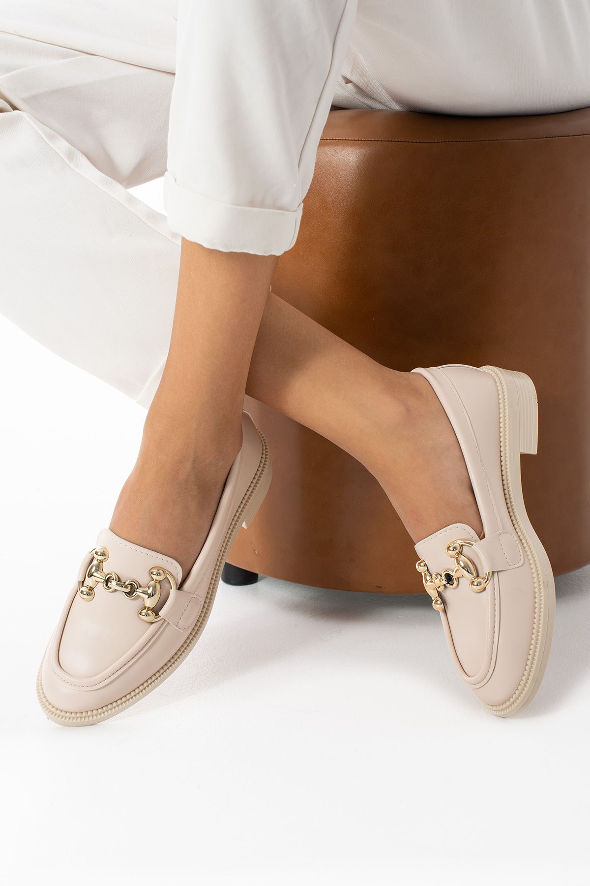 Neva'nın Butiği-Γυναικείο Casual Loafer - Λεπτή σόλα, Παπούτσια Princess Buckle 4