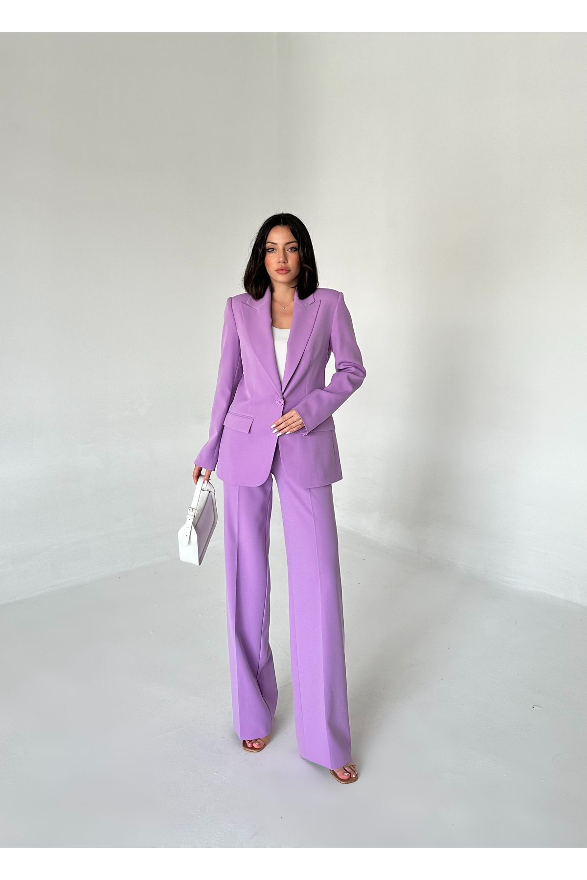 Vuntal BUTİK-Single Button Blazer Jacket and Pants Suit 4