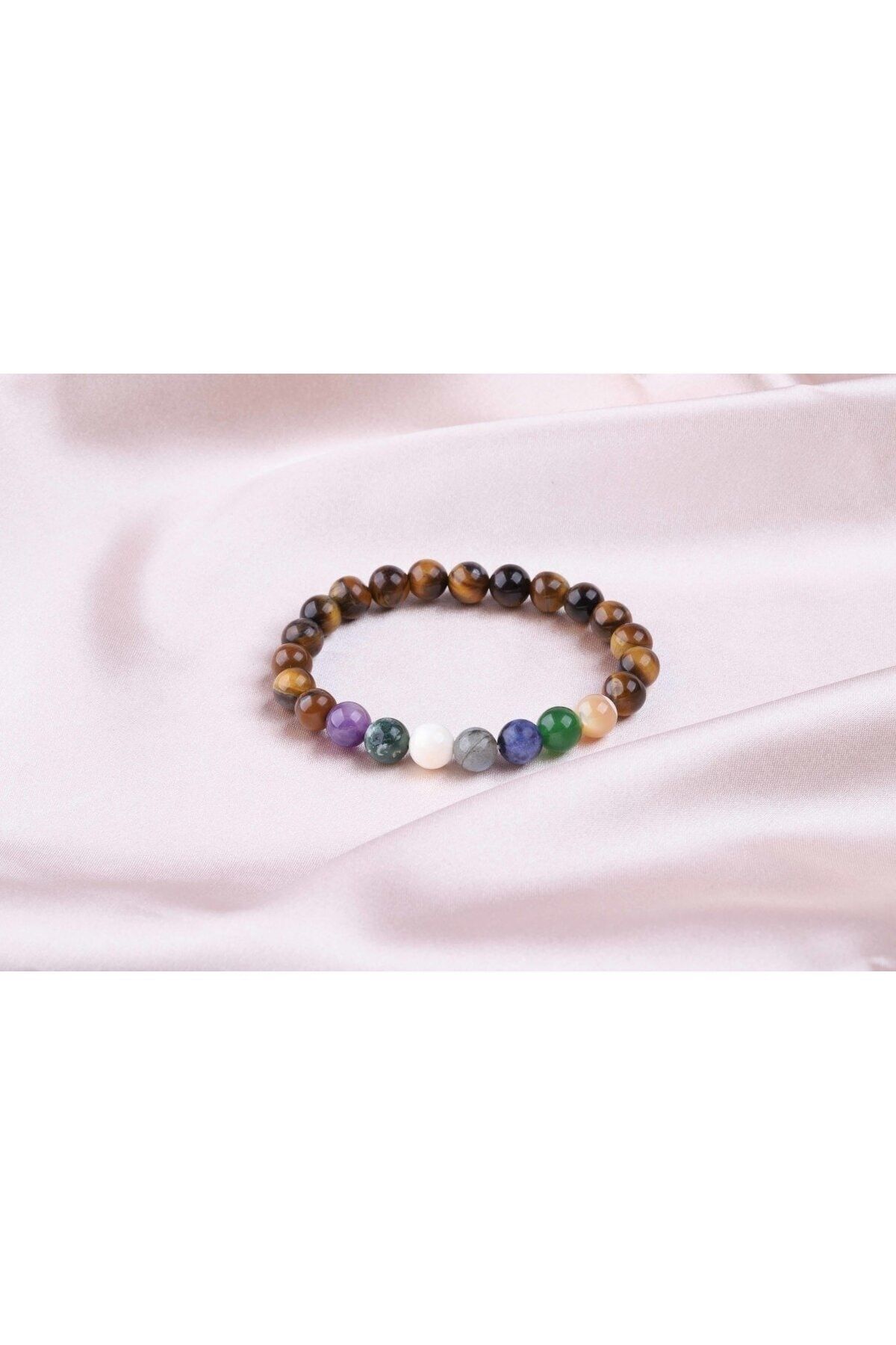 MARANKİ-Earth Group Tiger Eye Chakra Bracelet 1